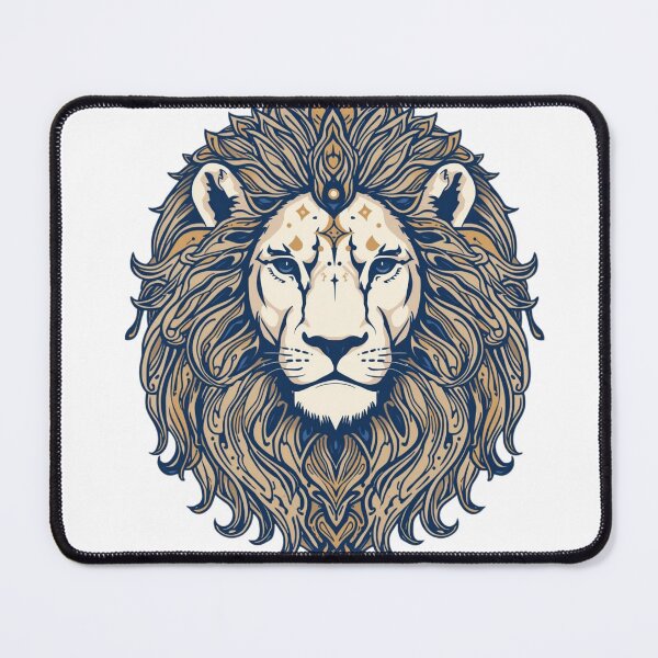 Item preview, Celestial Lion Guardian – Luxury Mythical Animal Art designed and sold by DayMarkThreads.
