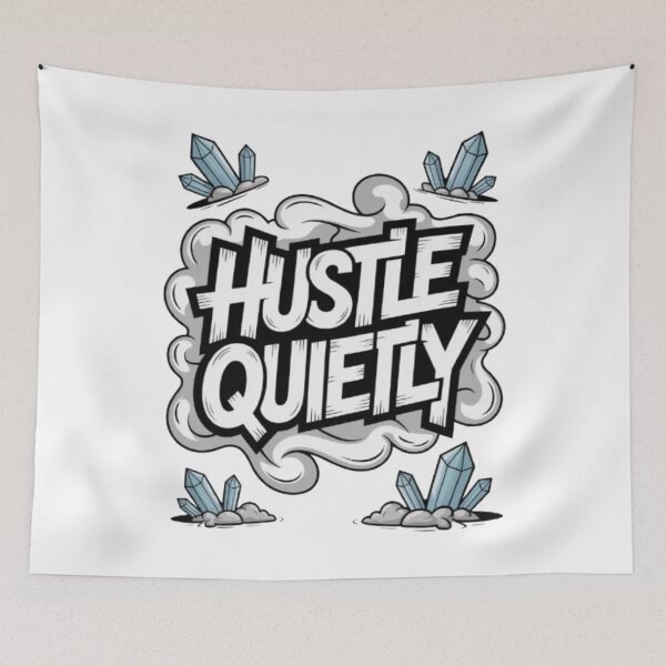 Item preview, Hustle Quietly – Silent Grind, Relentless Ambition Streetwear Design designed and sold by NewUSShop.