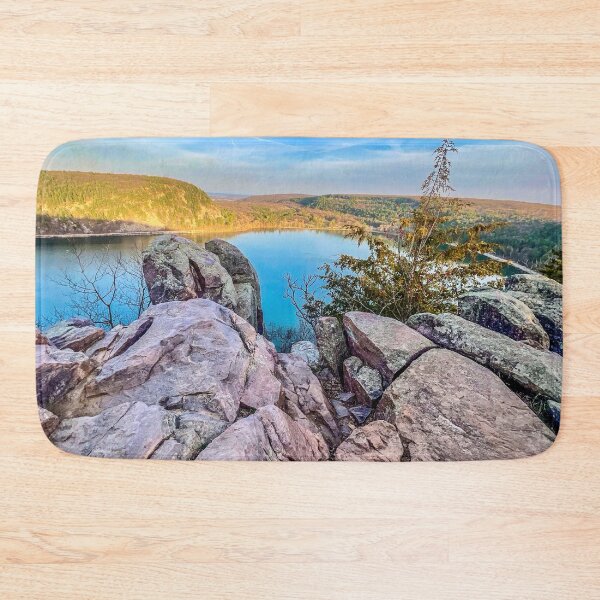 Item preview, Rocky Bluff Overlooking Devil’s Lake – Scenic Cliffside View designed and sold by aadventures.