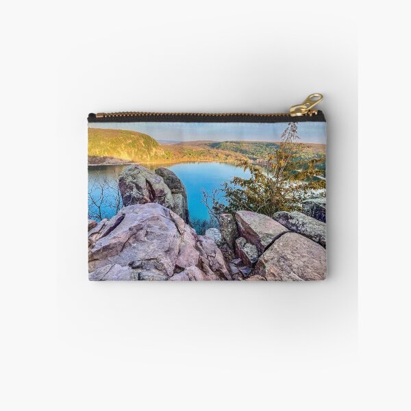 Item preview, Rocky Bluff Overlooking Devil’s Lake – Scenic Cliffside View designed and sold by aadventures.