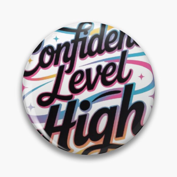 Item preview, Confidence Level High – Bold Mindset Typography Streetwear Design designed and sold by NewUSShop.