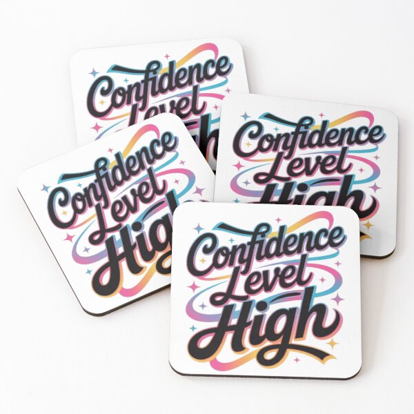 Item preview, Confidence Level High – Bold Mindset Typography Streetwear Design designed and sold by NewUSShop.