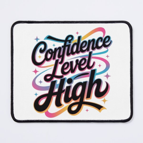 Item preview, Confidence Level High – Bold Mindset Typography Streetwear Design designed and sold by NewUSShop.