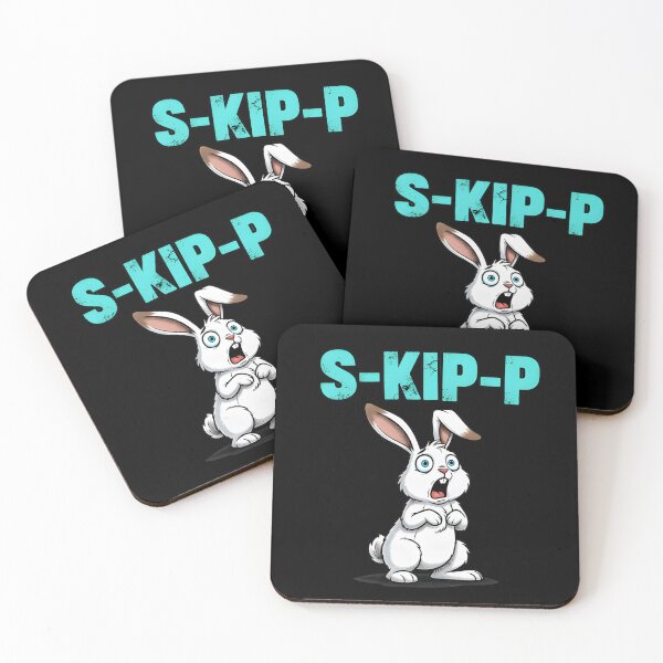 Item preview, S-KIP-P Funny Flustered Rabbit Social Anxiety Meme designed and sold by MANA-Goods.