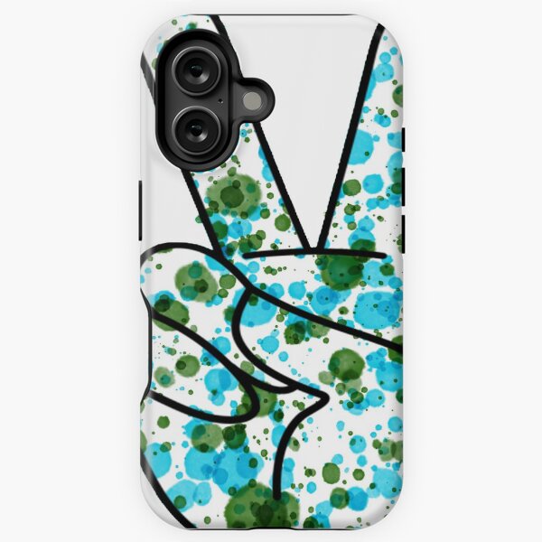 Aperçu de l'œuvre Signe de paix vert / bleu Tulane créée et vendue par shekl.