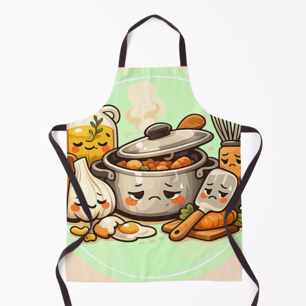 Item preview, Tired but Still Cooking – Cute Kawaii Kitchen Tools for Home Cooks designed and sold by MeghannsMinimalMeals.