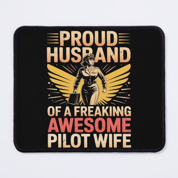 Item preview, Proud Husband of a freaking awesome Pilot Wife designed and sold by HORIZBoutique.
