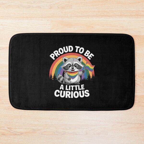 Item preview, Proud to Be a Little Curious Raccoon LGBTQ Funny designed and sold by HORIZBoutique.
