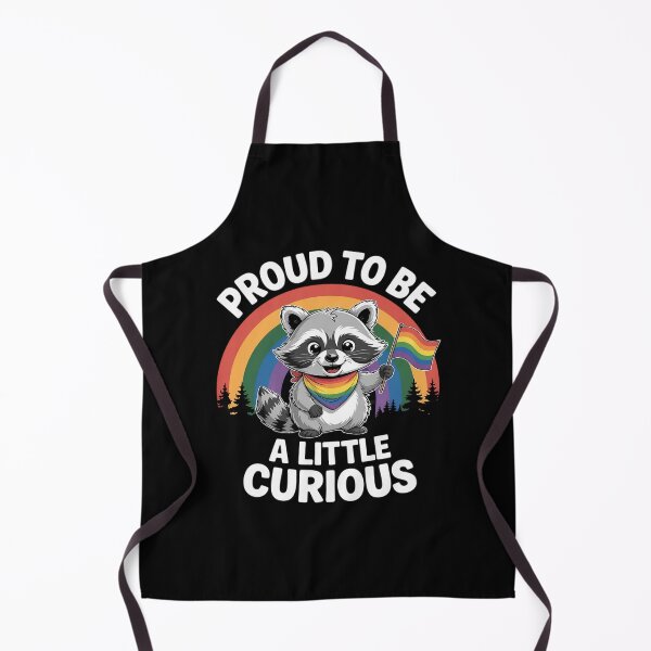 Item preview, Proud to Be a Little Curious Raccoon LGBTQ Funny designed and sold by HORIZBoutique.
