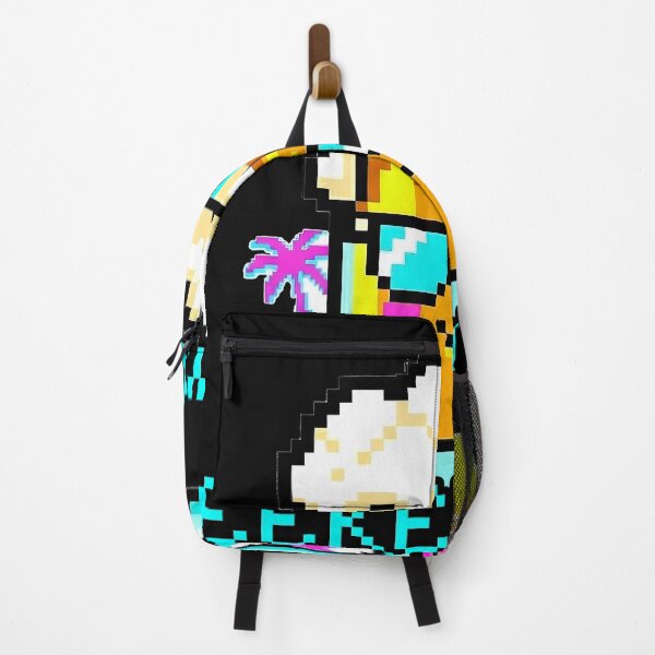 Item preview, Funny "Weekend Mode" Beer Retro Pixel Art Synthwave Sticker designed and sold by ClubChaos.