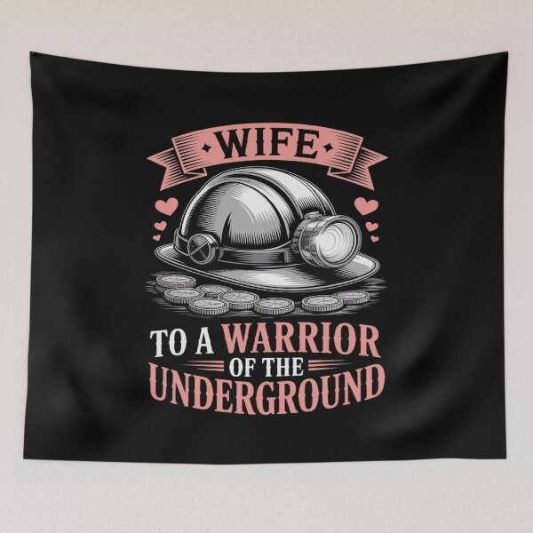 Item preview, Proud Wife of Underground Coal Miner Mine Worker designed and sold by HORIZBoutique.