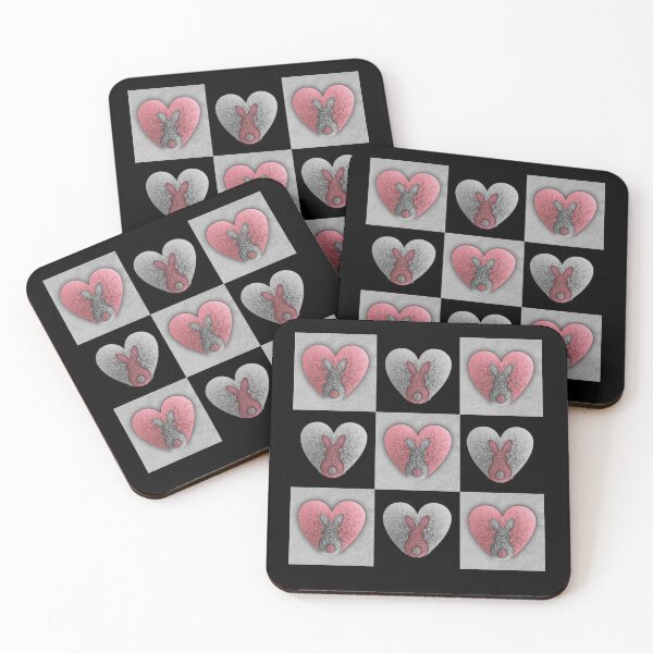 Item preview, Fluffy bunny hearts designed and sold by ChicaTees.