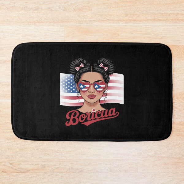 Item preview, Puerto Rico Hispanic Heritage Messy Bun Puerto Rican Girls designed and sold by HORIZBoutique.