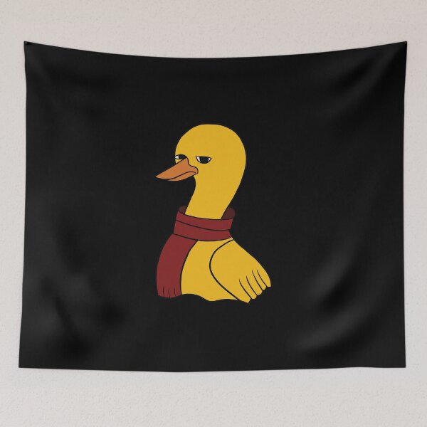 Item preview, Unimpressed Duck Wearing a Red Scarf – Moody Cute Cartoon designed and sold by Kamran-Sharjeel.