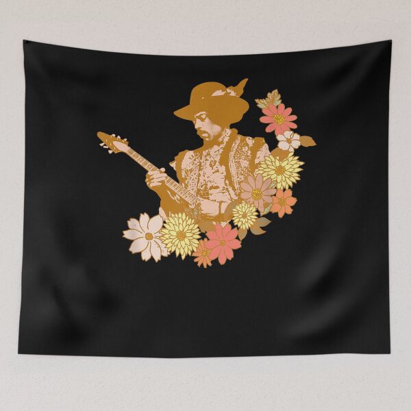 Item preview, Jimii-Hendrix Guitar Flowers Music Bands For Men Women designed and sold by JayvionIb.