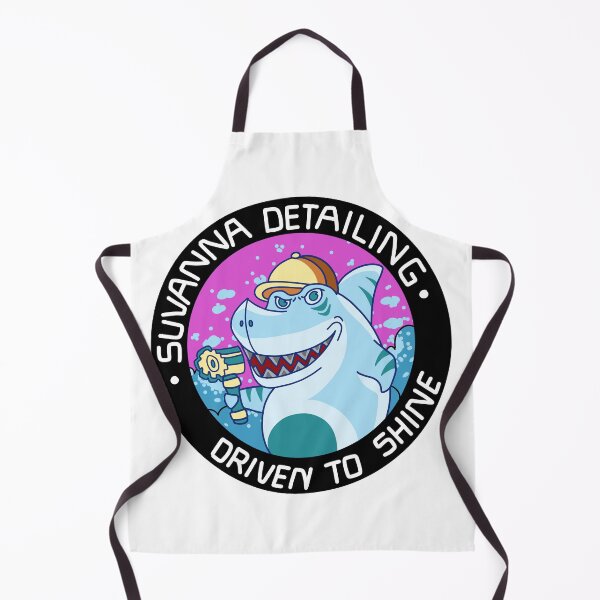 Item preview, Suanna Detailing – Driven to Shine Funny Shark Car Wash Design designed and sold by PYPuzzle.