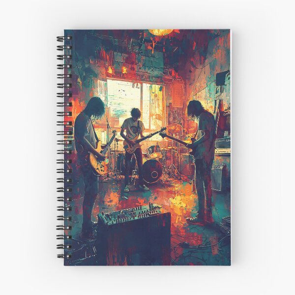 Item preview, Grunge Garage Jam | Vibrant Impressionist Rock Band Art designed and sold by MetroEnvision.