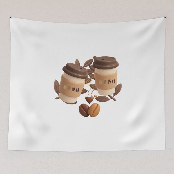 Item preview, Romantic Coffee with Beans designed and sold by ArtMochis.