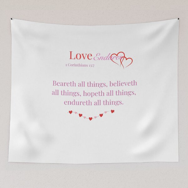 Item preview, Love endures 1 Corinthians 13 designed and sold by TheProverbsMom.