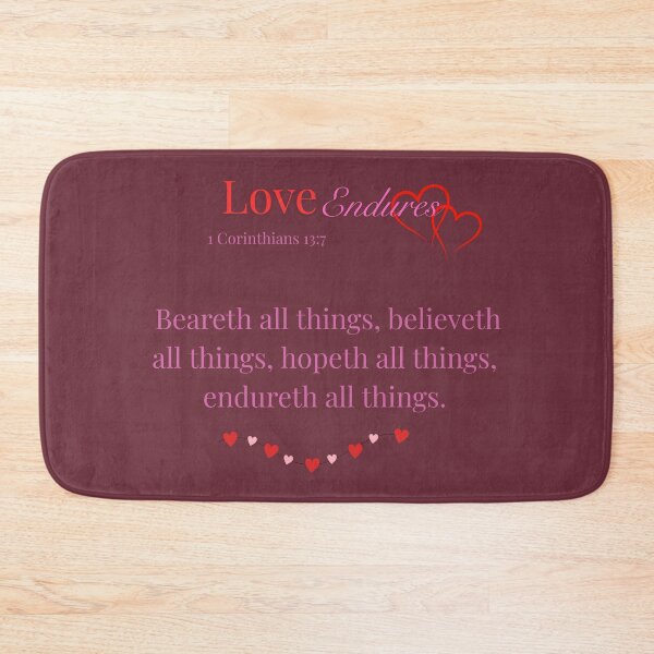 Item preview, Love endures 1 Corinthians 13 designed and sold by TheProverbsMom.
