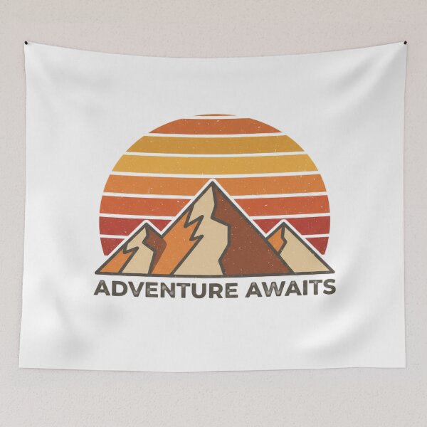 Item preview, Retro Mountainscape designed and sold by Nyrlexi Design.