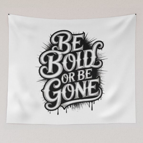 Item preview, Be Bold or Be Gone – Fearless Attitude Typography Streetwear Design designed and sold by NewUSShop.