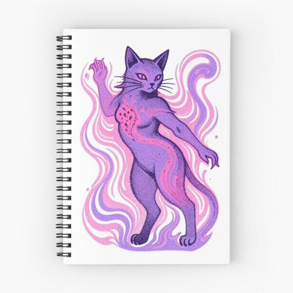 Item preview, 70s Psychedelic Pop: Cosmic Nebula Soft Cat | Weirdcore Healing Retro Riso Sticker designed and sold by gaogle.