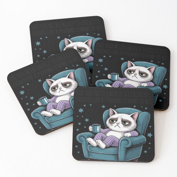 Item preview, Pyramid Scheme Exercise Energy Humor Cute Cat Lover designed and sold by FluoroWave.