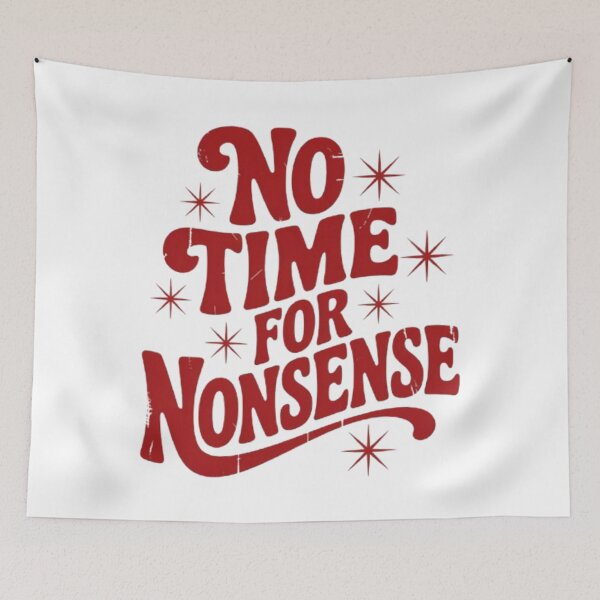 Item preview, No Time for Nonsense – Focused Mindset Typography Streetwear Design designed and sold by NewUSShop.