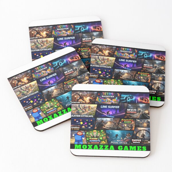 Item preview, Collage of Moxazza invented games designed and sold by moxazza.