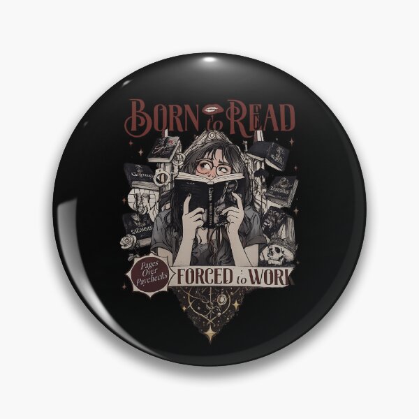 Item preview, Born To Read Forced To Work Book Lover Design designed and sold by mlodiljoni.