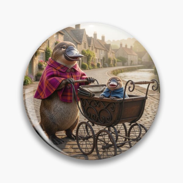 Item preview, Platypus Mom Takes Junior for a Stroller Ride designed and sold by Tridentulus.