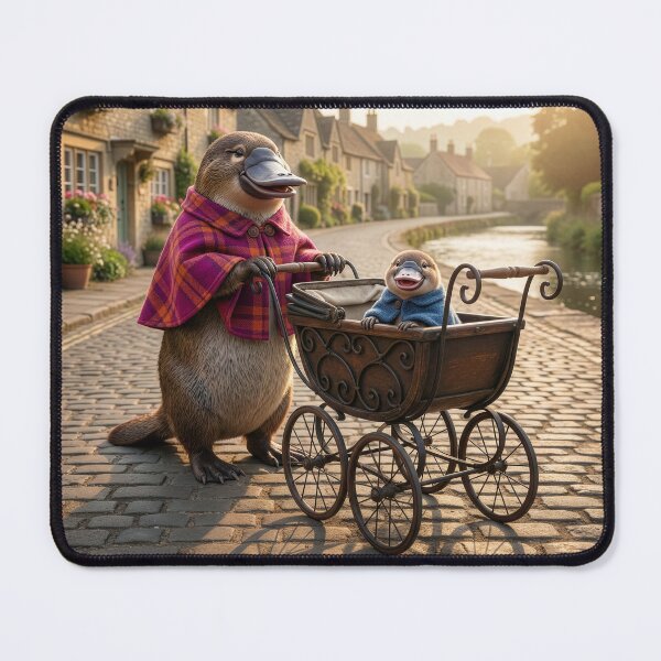 Item preview, Platypus Mom Takes Junior for a Stroller Ride designed and sold by Tridentulus.
