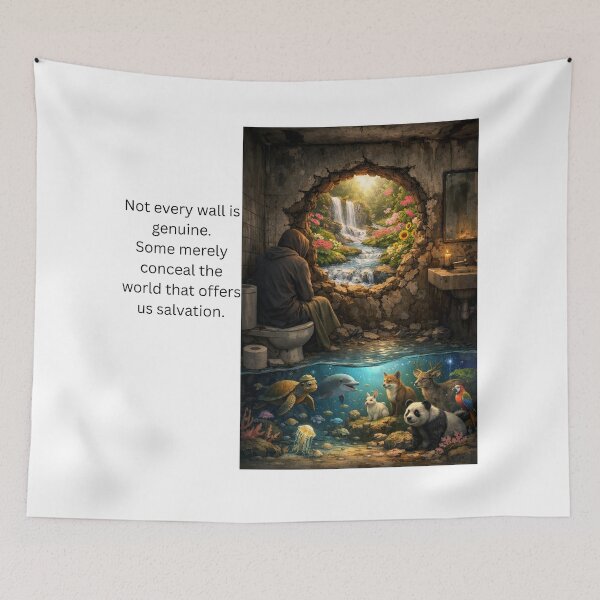 Item preview, THE WALL THAT LIED designed and sold by Quirkypixcelart.