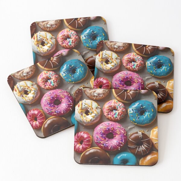 Item preview, A colorful assortment of donuts with various designed and sold by Mobile Cases Store.