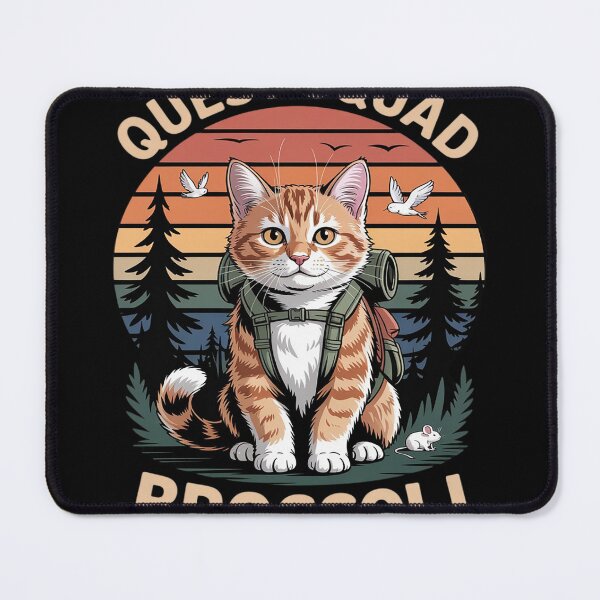 Item preview, Quest Fantasy Squad Broccoli Funny Cat designed and sold by FluoroWave.