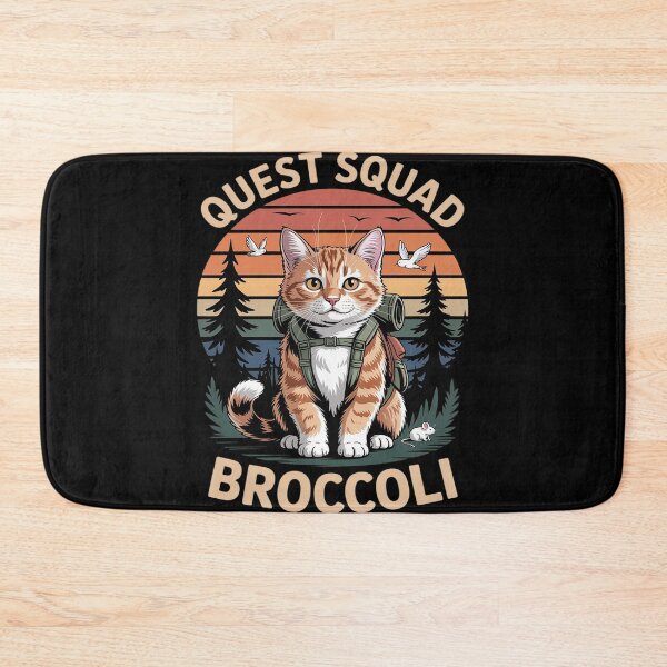 Item preview, Quest Fantasy Squad Broccoli Funny Cat designed and sold by FluoroWave.