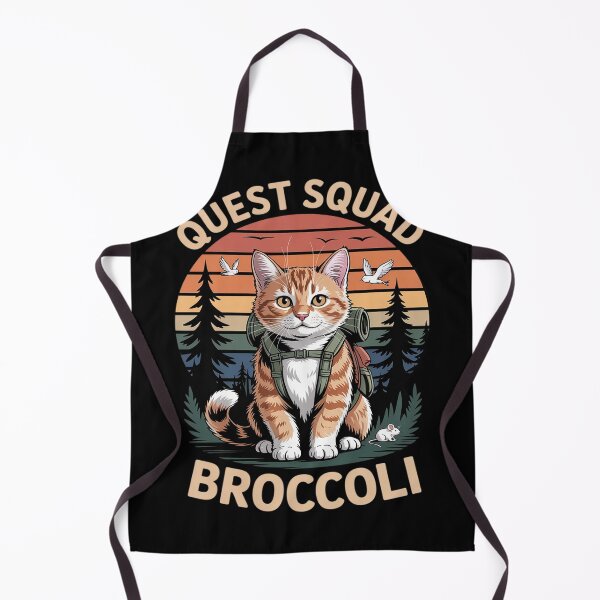 Item preview, Quest Fantasy Squad Broccoli Funny Cat designed and sold by FluoroWave.