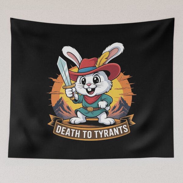 Item preview, Rabbit Death Cute To Tyrants designed and sold by FluoroWave.