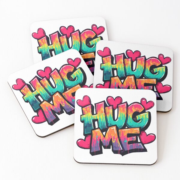 Item preview, Hug Me – Colorful Love Typography designed and sold by MORELL Design.