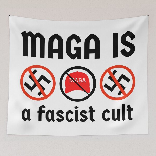Item preview, MAGA is a fascist cult designed and sold by Rachel the Artist .