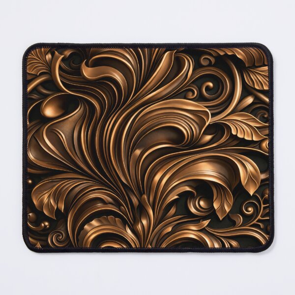 Item preview, Bronze Baroque Scrollwork designed and sold by Kaleidoscope Print.