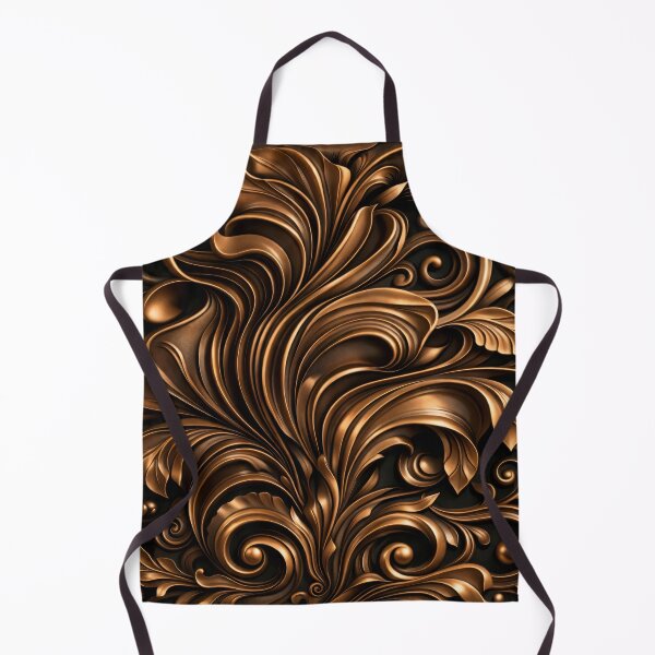 Item preview, Bronze Baroque Scrollwork designed and sold by Kaleidoscope Print.