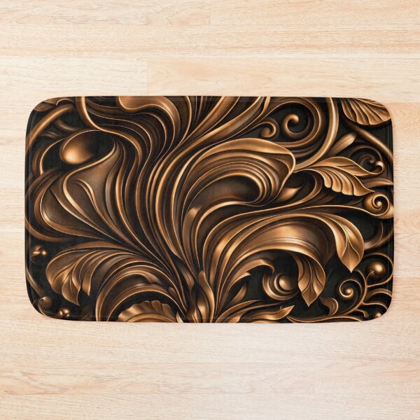 Item preview, Bronze Baroque Scrollwork designed and sold by Kaleidoscope Print.