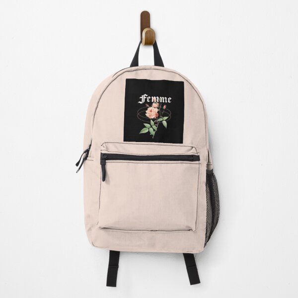 Item preview, Femme – Woman     Pale Pink Rose on Black designed and sold by Novel Works Studio.
