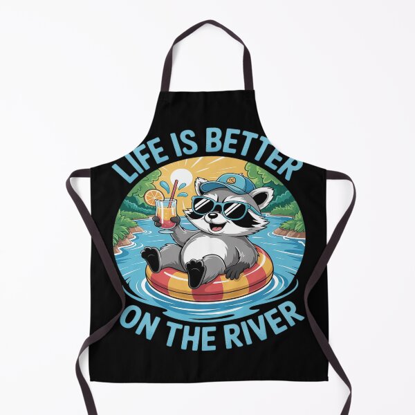 Item preview, Racoon on River tube River Tubing and Racoon River Tubing designed and sold by FluoroWave.