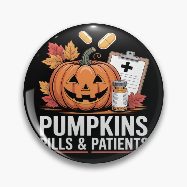 Item preview, Pumpkins Pills & Patients Pumpkin Spice Nurse designed and sold by FluoroWave.