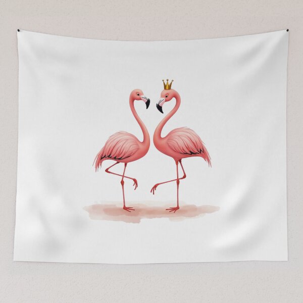 Item preview, Royal Flamingo Illustration – Pink Flamingo with Crown designed and sold by StudioWhitworth.