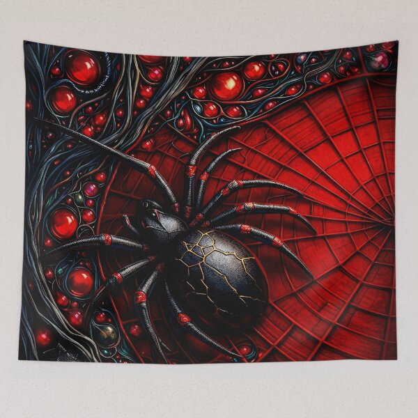 Item preview, Crimson Web Spider designed and sold by Kaleidoscope Print.
