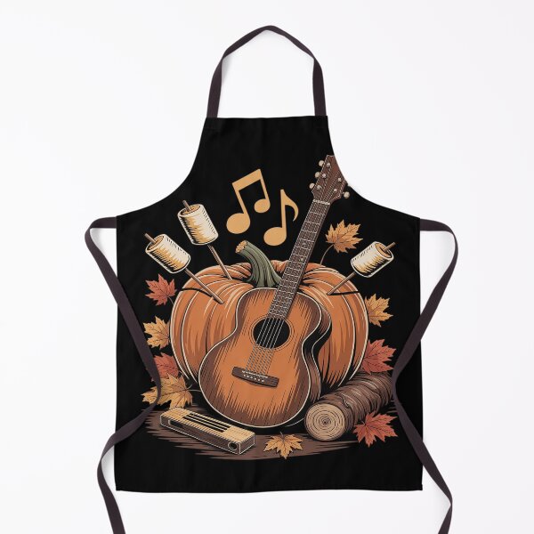 Item preview, Pumpkin Music Vibes – Autumn Carving With Guitar Notes designed and sold by FluoroWave.